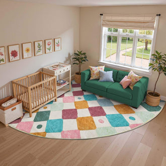 
                    
                      Colorful Diamond Checker Rug - Jinchan Home
                    
                  
