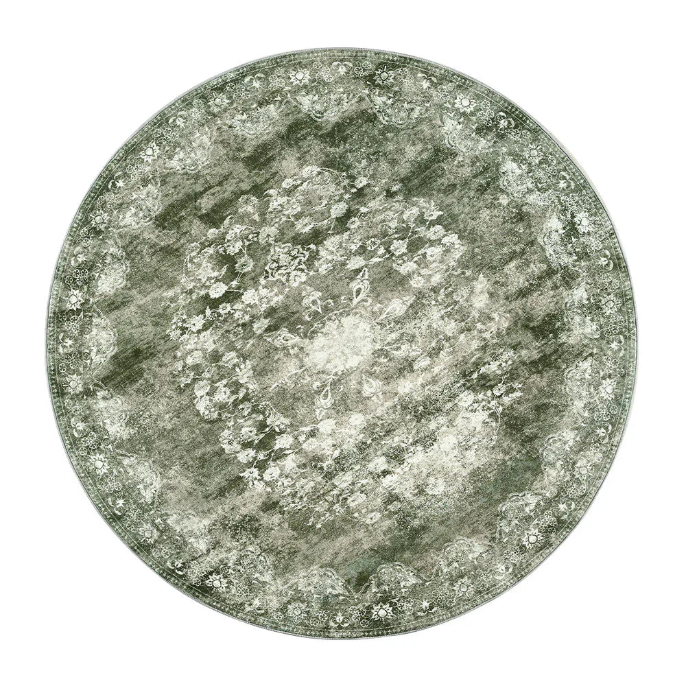 Faded Persian Medallion Area Rug - Jinchan Home