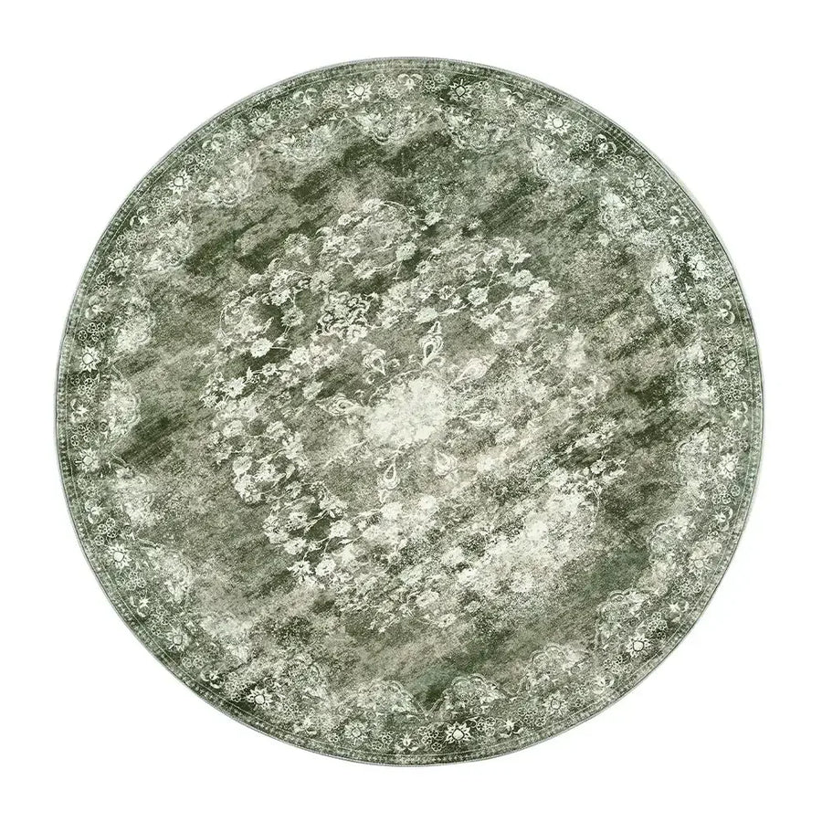 Faded Persian Medallion Area Rug - Jinchan Home