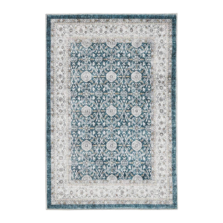 All Over Floral Pattern Vintage Persian Medallion Rug - Jinchan Home