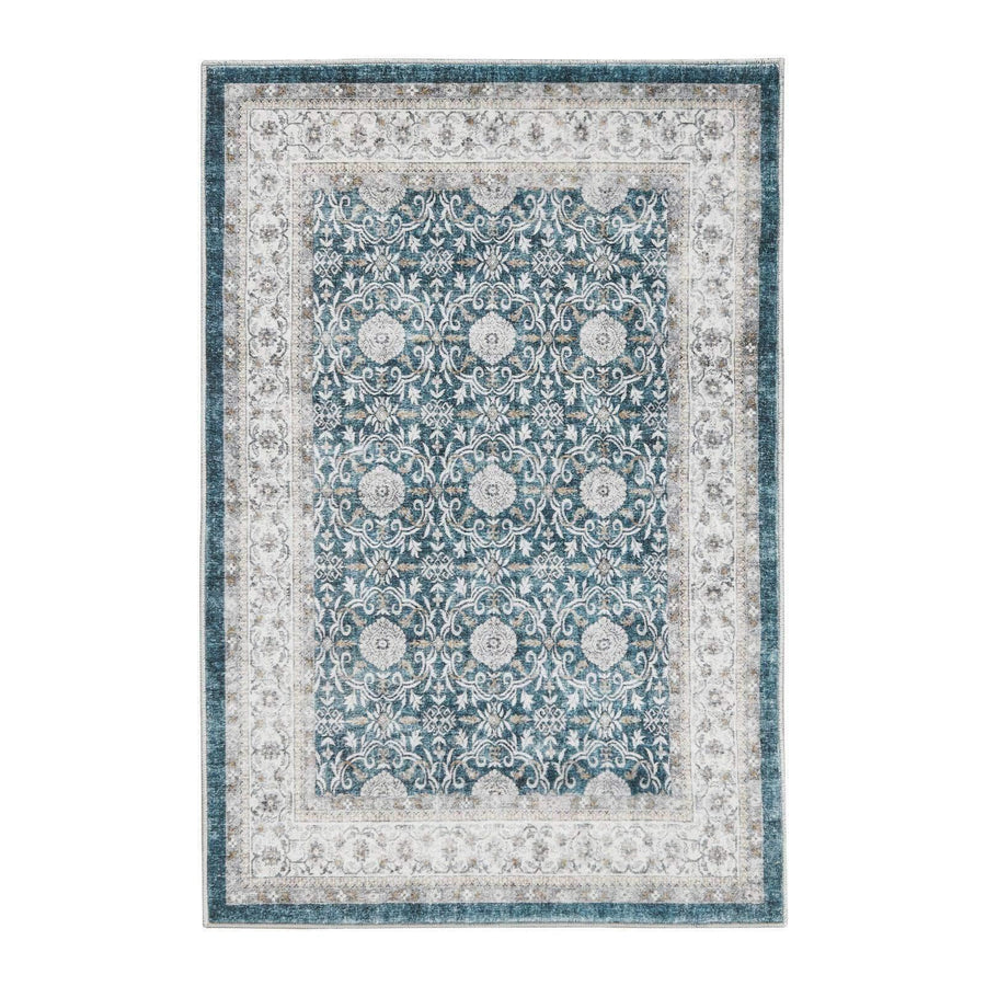 All Over Floral Pattern Vintage Persian Medallion Rug - Jinchan Home