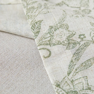 
                    
                      Vintage Botanical Scroll Double-Layer Valance - Jinchan Home
                    
                  