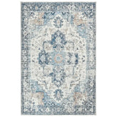 Mist-Toned Persian Bloom Rug - Jinchan Home
