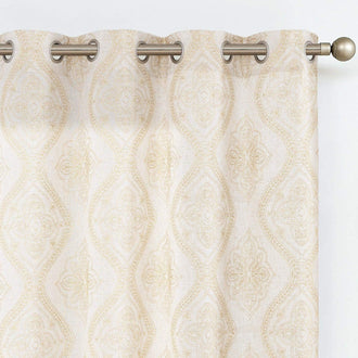 
                    
                      Embroidered Paisley Grommet Curtains - Jinchan Home
                    
                  