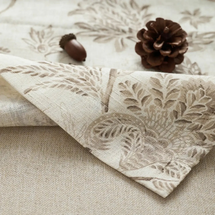 Vintage Botanical Floral Print Double-Layer Valance - Jinchan Home