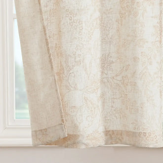 
                    
                      Neutral Scroll Pattern DIY Tie-Up Kitchen Curtains - Jinchan Home
                    
                  