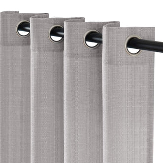 
                    
                      Solid Linen Textured Grommet Curtains - Jinchan Home
                    
                  
