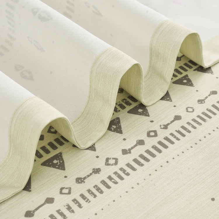 Tribal Geometric Striped Shower Curtain - Jinchan Home