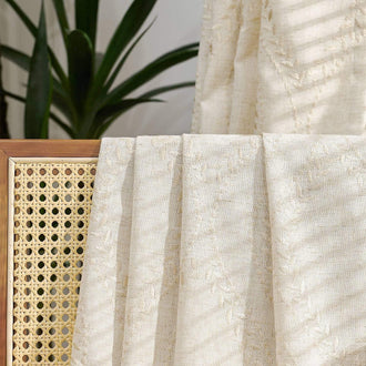 
                    
                      Boho Leaf Embroidered Geometric Curtains - Jinchan Home
                    
                  