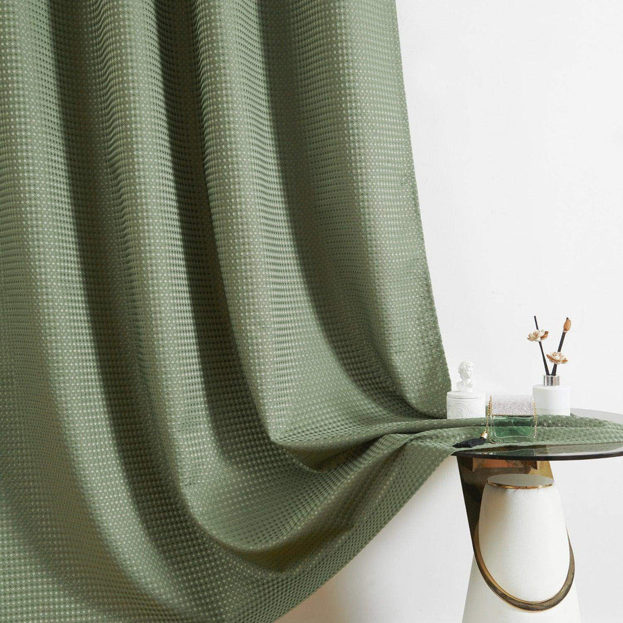 Waffle Weave Hookless Shower Curtain - Jinchan Home