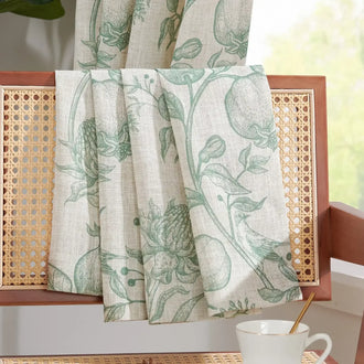 
                    
                      Vintage Pomegranate Botanical Curtains - Jinchan Home
                    
                  