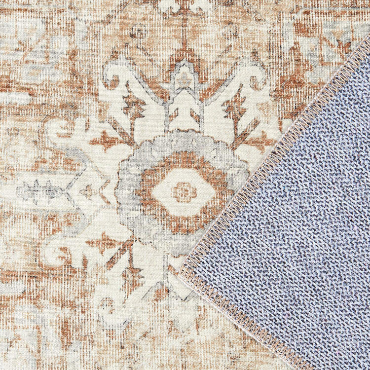 Mist-Toned Persian Bloom Rug - Jinchan Home