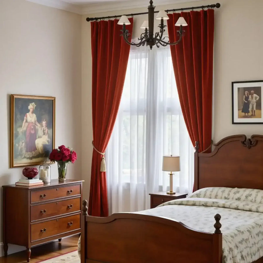 Velvet Curtain (1 Panel) - Jinchan Home