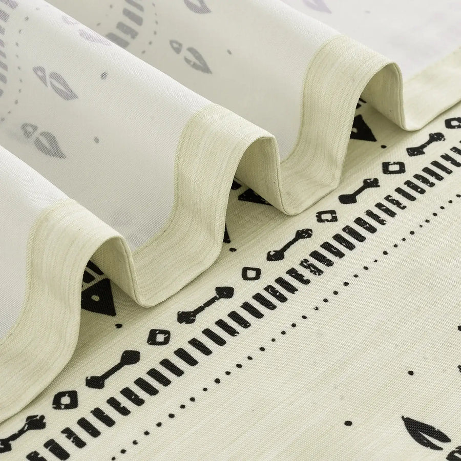 Tribal Geometric Striped Shower Curtain - Jinchan Home