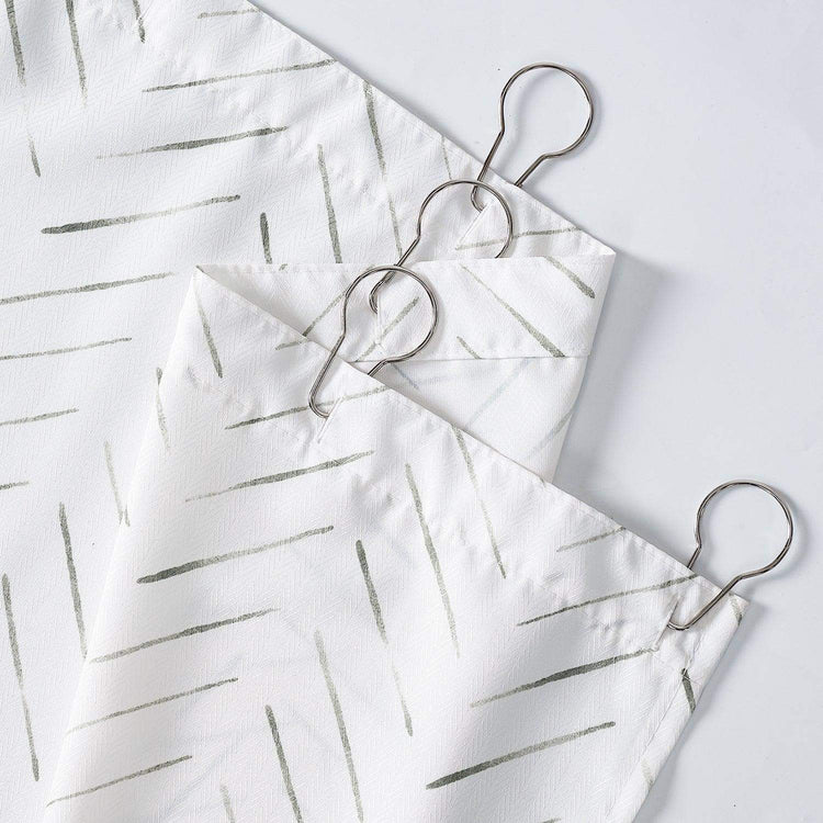 Herringbone Printed Shower Curtain - Jinchan Home