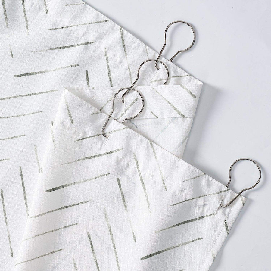 Herringbone Printed Shower Curtain - Jinchan Home