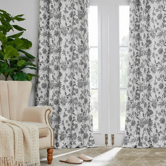 
                    
                      Botanical Vine Brushstroke Curtains - Jinchan Home
                    
                  
