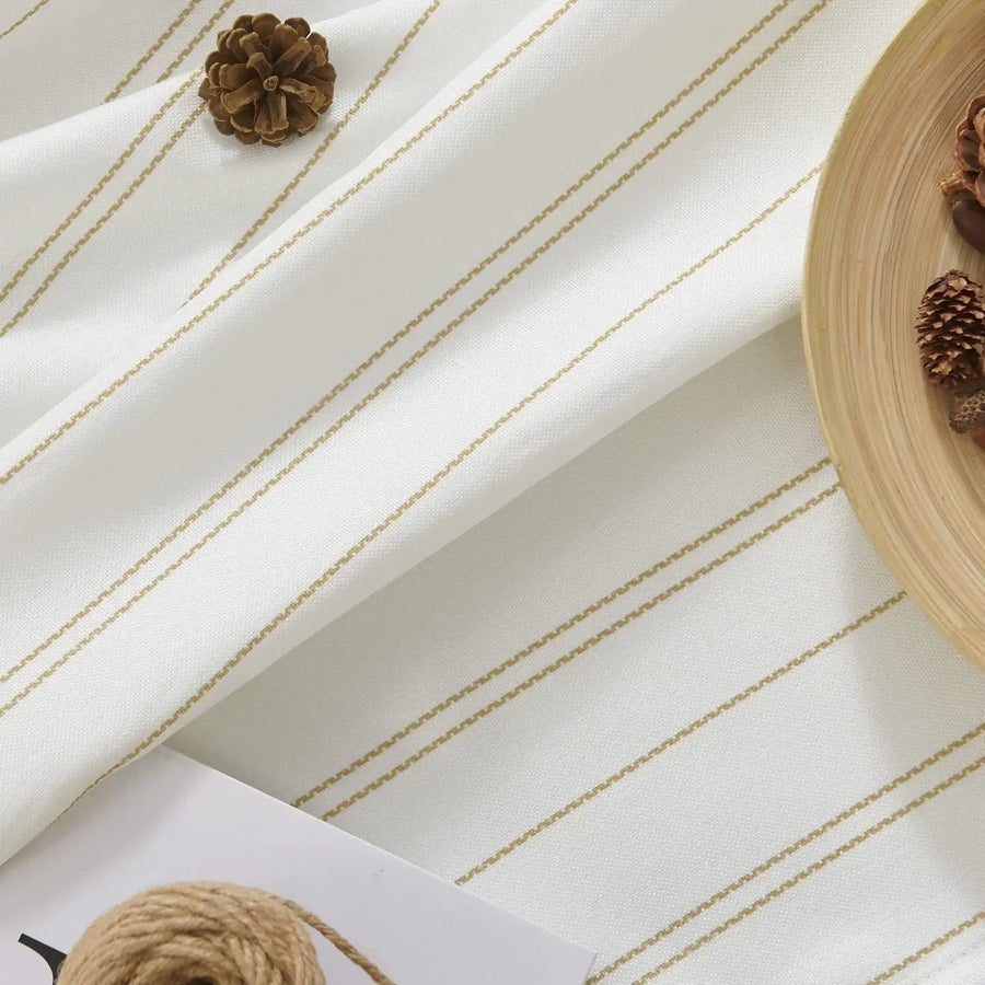 Chevron Vertical Stripe Kitchen Curtain - Jinchan Home