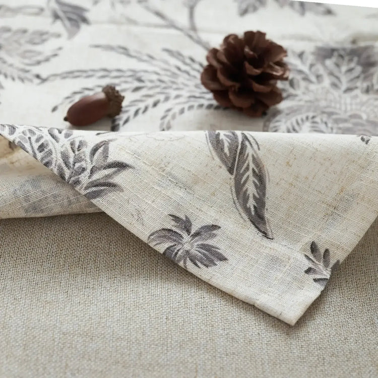 Vintage Botanical Floral Print Double-Layer Valance - Jinchan Home