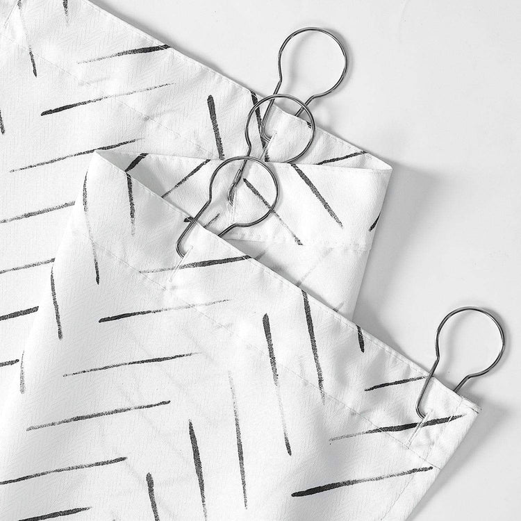 Herringbone Printed Shower Curtain - Jinchan Home