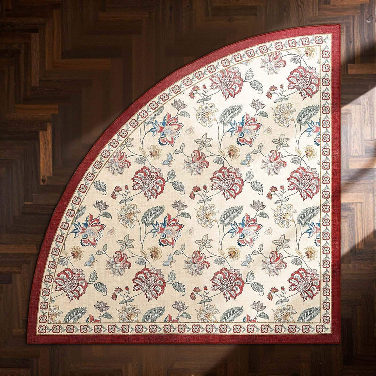 Vintage Floral Butterfly Botanical Area Rug - Jinchan Home