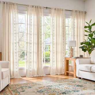 
                    
                      Crown Finial Curtain Rod - Jinchan Home
                    
                  