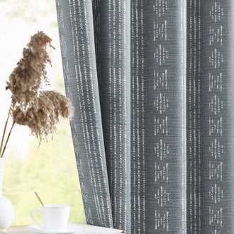 
                    
                      Dark-Toned Boho Geometric Grommet Curtains - Jinchan Home
                    
                  