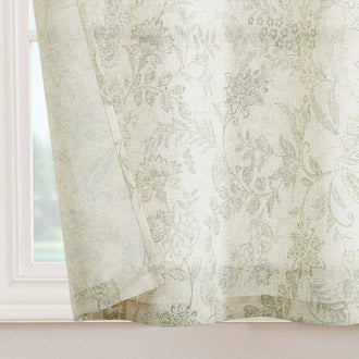 
                    
                      Neutral Scroll Pattern DIY Tie-Up Kitchen Curtains - Jinchan Home
                    
                  