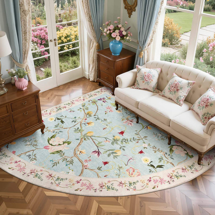 Floral Vine Rug - Jinchan Home