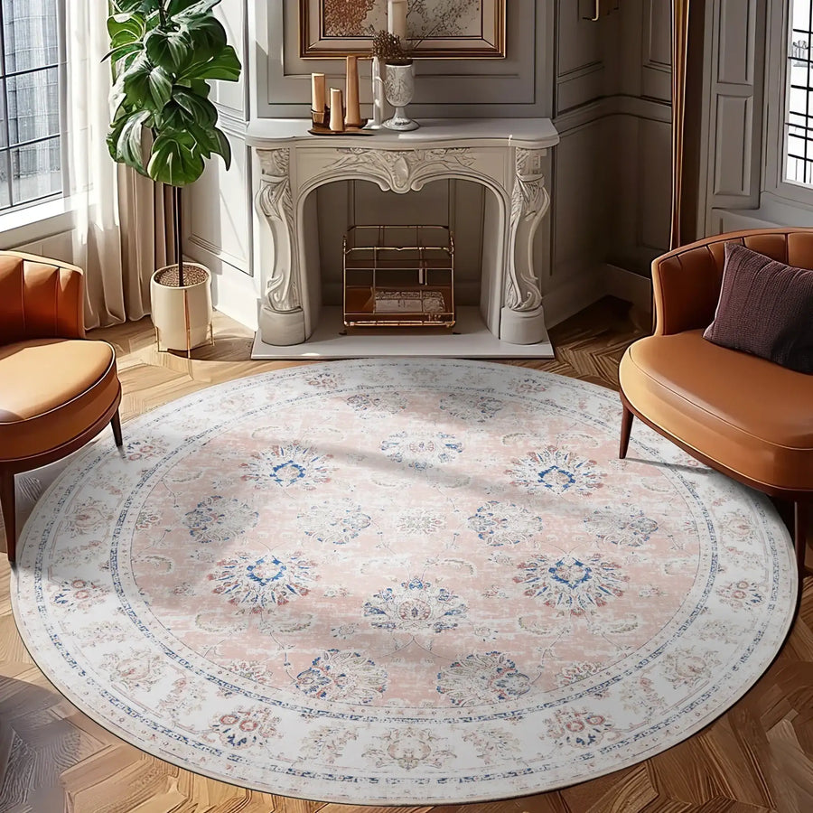 Vintage Medallion Floral Rug - Jinchan Home