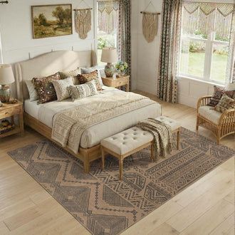 
                    
                      Jinchan Faux Jute Geometric Area Rug - Jinchan Home
                    
                  