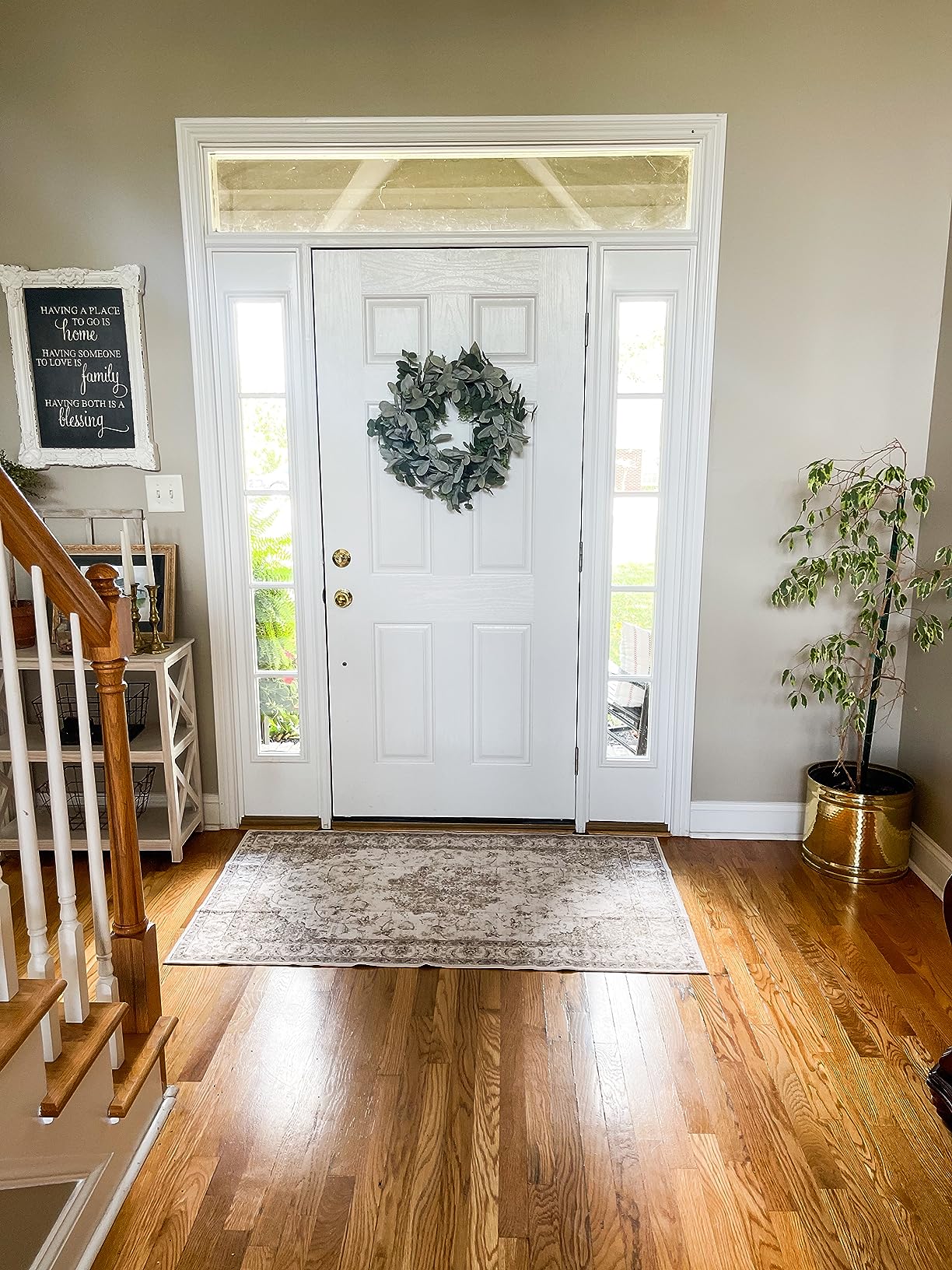 Jinchan rug in real family home environment