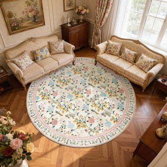 
                    
                      Lemon and Hydrangea Botanical Bird Area Rug - Jinchan Home
                    
                  