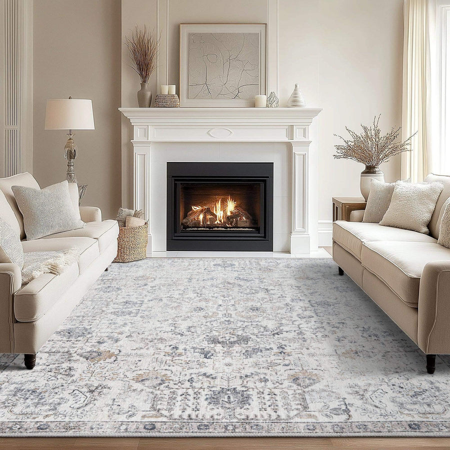 Vintage Floral Bug Rug - Jinchan Home