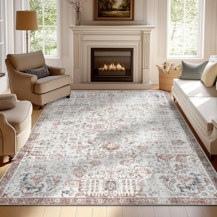 Vintage Floral Bug Rug - Jinchan Home