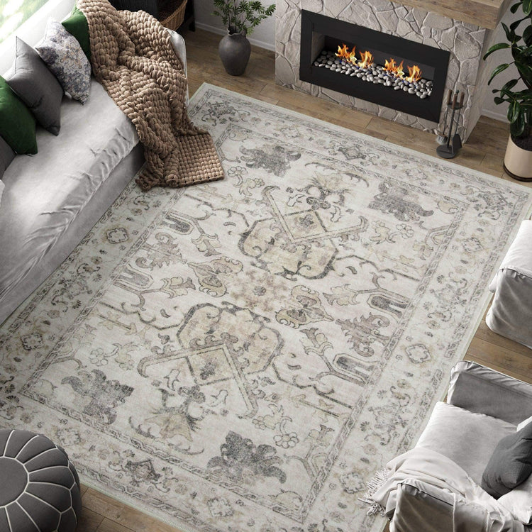 Vintage Serapi Medallion Rug - Jinchan Home