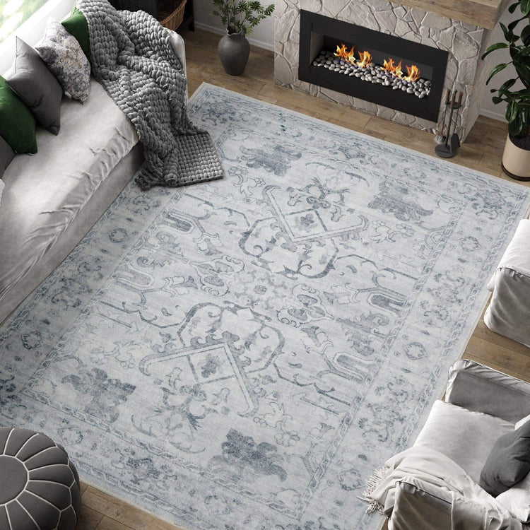 Vintage Serapi Medallion Rug - Jinchan Home