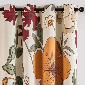 Hannah Floral Blackout Curtains - Jinchan Home