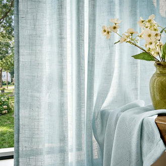 
                    
                      Pinch Pleat Linen Blend Curtains - Jinchan Home
                    
                  