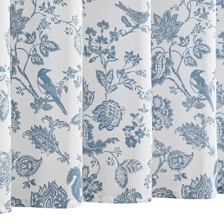 Vintage Bird Floral Shower Curtain - Jinchan Home
