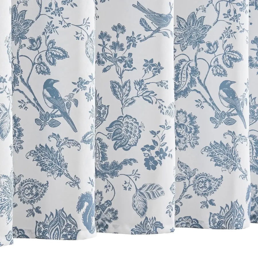 Vintage Bird Floral Shower Curtain - Jinchan Home