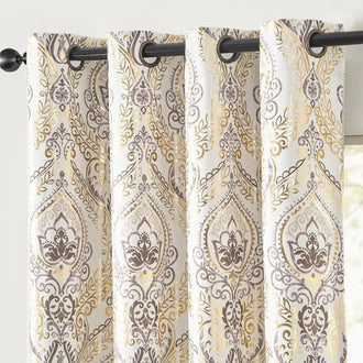 Paisley Pattern Grommet Curtains - Jinchan Home