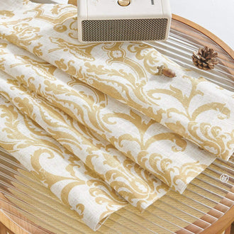 
                    
                      Baroque Damask Linen-Blend Grommet Curtains - Jinchan Home
                    
                  