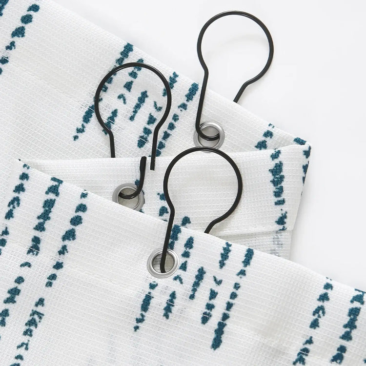 Geometric Totem Vertical Stripe Shower Curtain - Jinchan Home