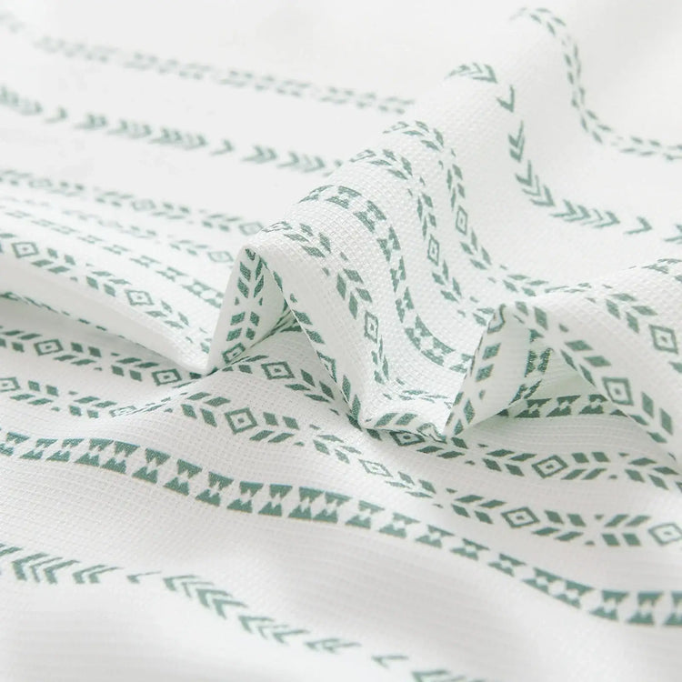 Boho Geometric Striped Shower Curtain - Jinchan Home