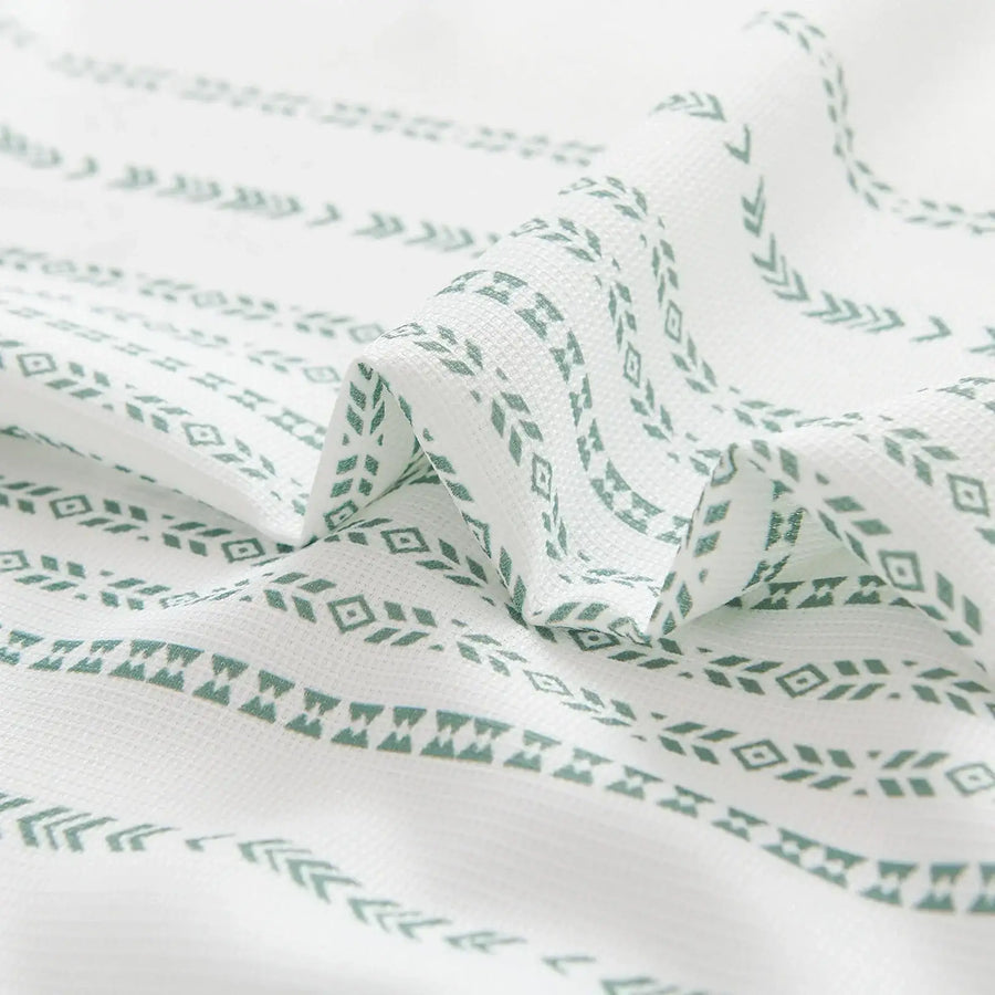 Boho Geometric Striped Shower Curtain - Jinchan Home