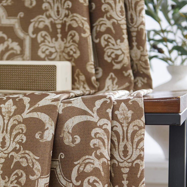Damask Heritage Vintage Curtains - Jinchan Home