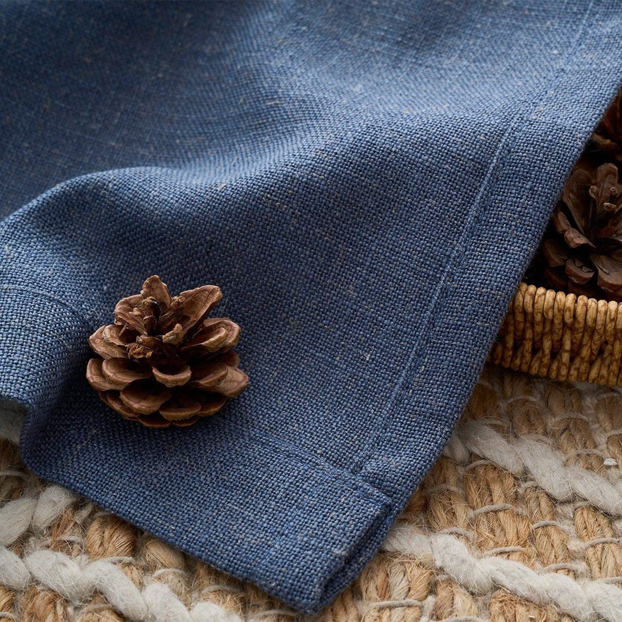 Solid Poly-Linen Cross-Weave Rod Pocket Valance - Jinchan Home