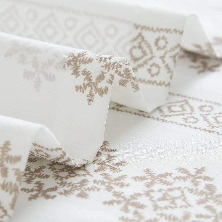 Boho Scroll & Diamond Shower Curtain - Jinchan Home