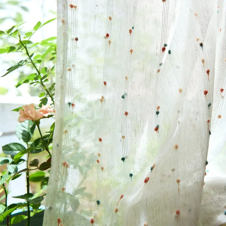 Semi Sheer Kitchen Curtains - Jinchan Home